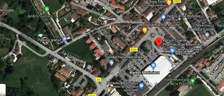 Horaire pharmacie de garde à Meximieux