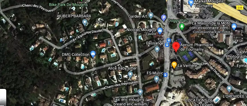 Horaire pharmacie de garde à Mougins