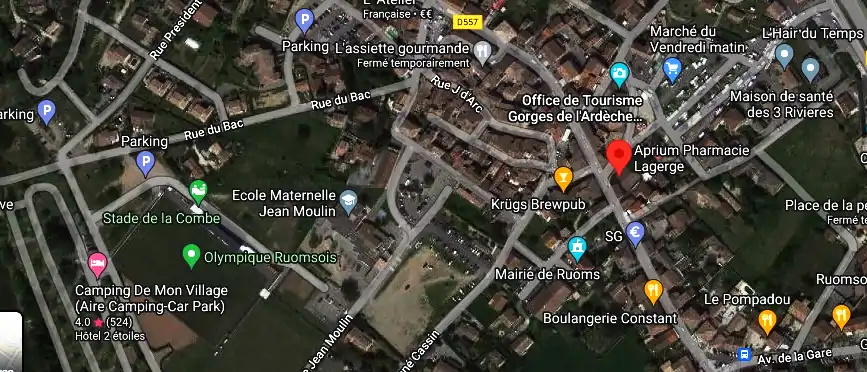 Horaire pharmacie de garde à Ruoms