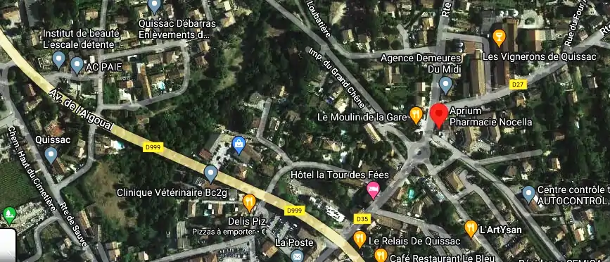 Horaire pharmacie de garde à Quissac