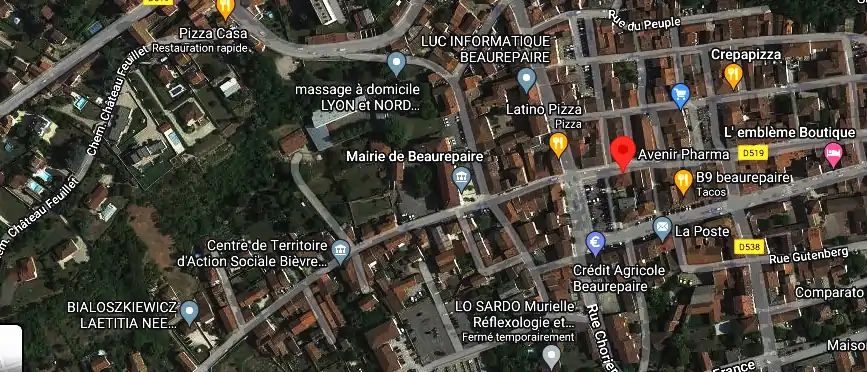Horaire pharmacie de garde à Beaurepaire