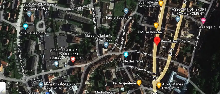 Horaire pharmacie de garde à Poligny