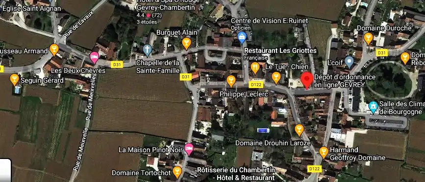Horaire pharmacie de garde à Gevrey-Chambertin