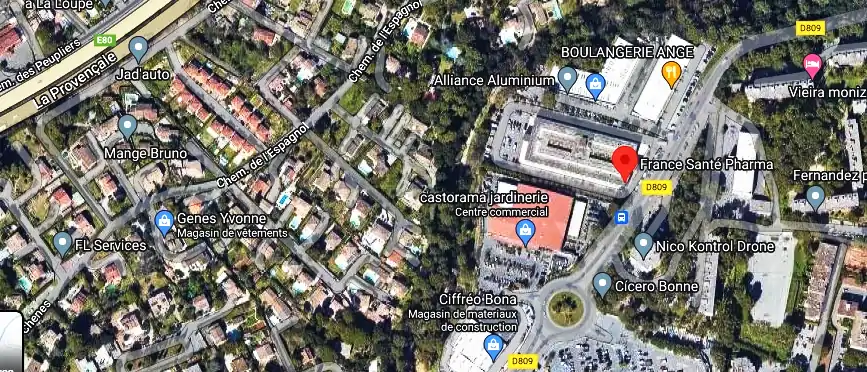 Horaire pharmacie de garde à Mougins