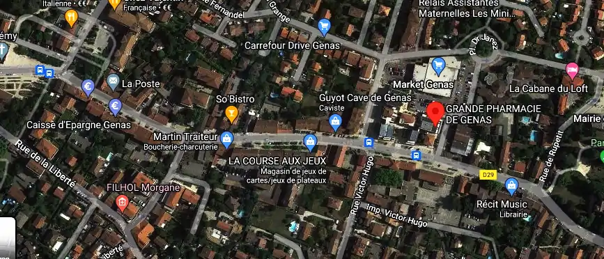 Horaire pharmacie de garde à Genas