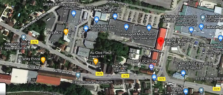 Horaire pharmacie de garde à Montmorot
