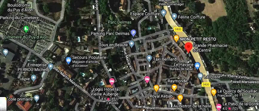 Horaire pharmacie de garde à Souillac