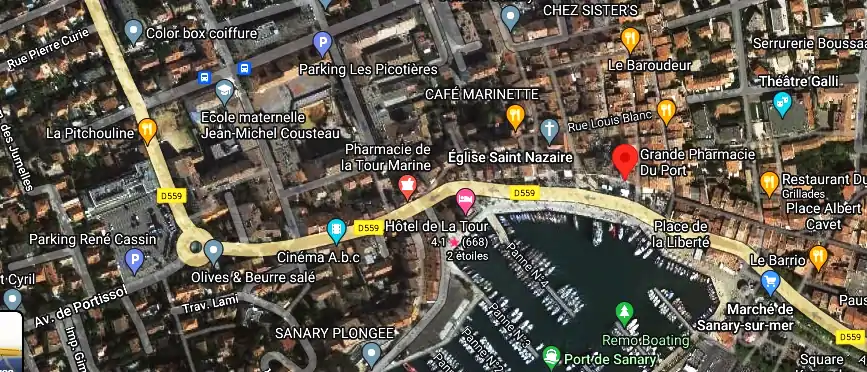 Horaire pharmacie de garde à Sanary-sur-Mer