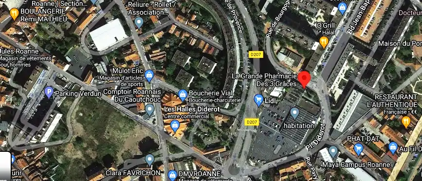 La Grande Pharmacie Des 3 Grâces à Roanne