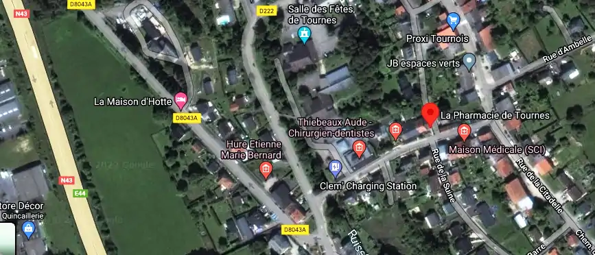 Horaire pharmacie de garde à Tournes