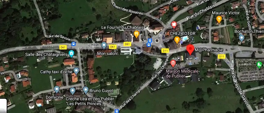 Horaire pharmacie de garde à Publier