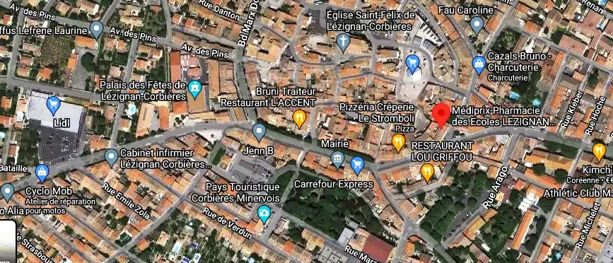 Horaire pharmacie de garde à Lézignan-Corbières